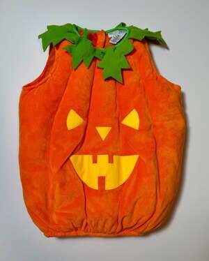 Hallow's Eve Toddler Pumpkin Costume Jack-O-Lantern Vest Size 4T